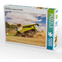 CALVENDO Puzzle Ein Motiv aus dem Kalender Landwirtschaft - Giganten im Kornfeld 1000 Teile Lege-Größe 64x48cm Foto-Puzzle für glückliche Stunden von Calvendo