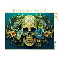 CALVENDO Puzzle Ein Motiv aus dem Kalender Skull Flower - Totenkopf ART 1000 Teile Lege-Größe 64x48cm Foto-Puzzle für glückliche Stunden CALVENDO Puzzle Ein Motiv aus dem Kalender Skull Flower - Totenkopf ART 1000 Teile Lege-Größe 64x48cm Foto-Puzzle für glückliche Stunden von Calvendo Puzzle