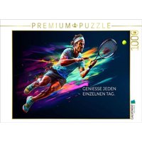 CALVENDO Puzzle Ein Motiv aus dem Kalender Tennis und Motivation 1000 Teile Lege-Größe 64x48cm Foto-Puzzle für glückliche Stunden von Calvendo Puzzle