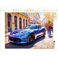 CALVENDO Puzzle Eine Dodge Viper ist im Regen "giftig". Sie hat trotz ihrer Power keine Assistenzsysteme. 2000 Teile Lege-Größe 90x67cm Foto-Puzzle für glückliche Stunden von Calvendo Puzzle