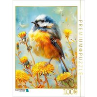 CALVENDO Puzzle Einheimischer Singvogel Eurasische Blaumeise Malerei 1000 Teile Lege-Größe 64x48cm Foto-Puzzle für glückliche Stunden von Calvendo Puzzle