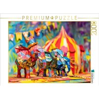 CALVENDO Puzzle Elefanten im Zirkus aus Papier. 2000 Teile Lege-Größe 90x67cm Foto-Puzzle für glückliche Stunden CALVENDO Puzzle Elefanten im Zirkus aus Papier. 2000 Teile Lege-Größe 90x67cm Foto-Puzzle für glückliche Stunden von Calvendo Puzzle
