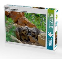 CALVENDO Puzzle Erdmännchens Kinderstube 1000 Teile Lege-Größe 64 x 48 cm Foto-Puzzle Bild von Ingo Laue von CALVENDO Verlag GmbH