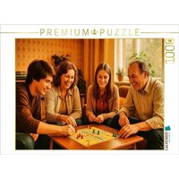 CALVENDO Puzzle Familienzeit am Spieltisch 1000 Teile Lege-Größe 64x48cm Foto-Puzzle für glückliche Stunden von Calvendo Puzzle