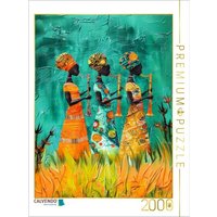 CALVENDO Puzzle Farbenfrohe afrikanische Damen spielen Musik 2000 Teile Lege-Größe 90x67cm Foto-Puzzle für glückliche Stunden von Calvendo Puzzle