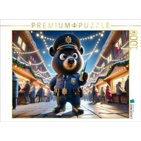 CALVENDO Puzzle Festliche Patrouille: Der Wächter des Weihnachtsmarktes 1000 Teile Lege-Größe 64x48cm Foto-Puzzle für glückliche Stunden von Calvendo Puzzle