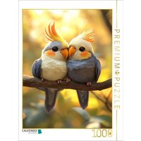 CALVENDO Puzzle Flatterndes Chaos - Nymphensittiche 1000 Teile Lege-Größe 64x48cm Foto-Puzzle für glückliche Stunden CALVENDO Puzzle Flatterndes Chaos - Nymphensittiche 1000 Teile Lege-Größe 64x48cm Foto-Puzzle für glückliche Stunden von Calvendo Puzzle