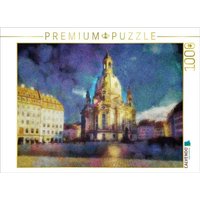 CALVENDO Puzzle Frauenkirche in Dresden, Deutschland 1000 Teile Lege-Größe 64x48cm Foto-Puzzle für glückliche Stunden von Calvendo Puzzle