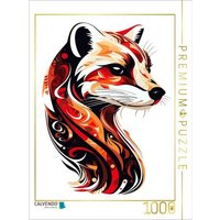 CALVENDO Puzzle Frettchen im Tattoo Design 1000 Teile Lege-Größe 64x48cm Foto-Puzzle für glückliche Stunden von Calvendo Puzzle