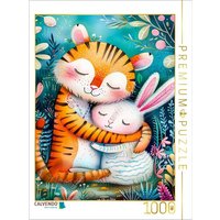 CALVENDO Puzzle Freundschaft - Tiger und Hase 1000 Teile Lege-Größe 64x48cm Foto-Puzzle für glückliche Stunden CALVENDO Puzzle Freundschaft - Tiger und Hase 1000 Teile Lege-Größe 64x48cm Foto-Puzzle für glückliche Stunden von Calvendo Puzzle