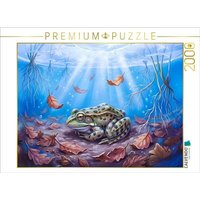 CALVENDO Puzzle Frosch hält Winterschlaf gut geschützt am ruhigen Grund des Teiches 2000 Teile Lege-Größe 90 × 67 cm Foto-Puzzle für glückliche Stunden von Calvendo Puzzle