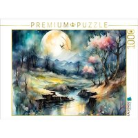 CALVENDO Puzzle Frühling im Mondschein 1000 Teile Lege-Größe 64x48cm Foto-Puzzle für glückliche Stunden von Calvendo Puzzle