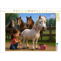 CALVENDO Puzzle Für die kleine Freundin ertrage ich auch rosa 1000 Teile Lege-Größe 64x48cm Foto-Puzzle für glückliche Stunden von Calvendo Puzzle