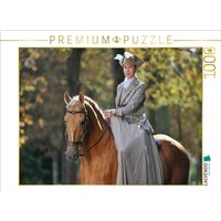 CALVENDO Puzzle Fürstliche Hofreitschule Bückeburg - Lusitano 1000 Teile Lege-Größe 64x48cm Foto-Puzzle für glückliche Stunden von CALVENDO Verlag GmbH