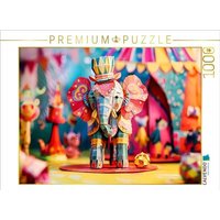 CALVENDO Puzzle Fußballelefant im Zirkus 1000 Teile Lege-Größe 64x48cm Foto-Puzzle für glückliche Stunden CALVENDO Puzzle Fußballelefant im Zirkus 1000 Teile Lege-Größe 64x48cm Foto-Puzzle für glückliche Stunden von Calvendo Puzzle