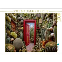 CALVENDO Puzzle Geheime Tür im Kaktuswald 1000 Teile Lege-Größe 64x48cm Foto-Puzzle für glückliche Stunden von Calvendo Puzzle