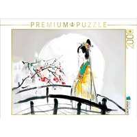 CALVENDO Puzzle Geisha auf der Brücke. Tuschemalerei 2000 Teile Lege-Größe 90x67cm Foto-Puzzle für glückliche Stunden CALVENDO Puzzle Geisha auf der Brücke. Tuschemalerei 2000 Teile Lege-Größe 90x67cm Foto-Puzzle für glückliche Stunden von Calvendo Puzzle