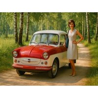 CALVENDO Puzzle Gepflegtes Schätzchen - Trabant 500 1000 Teile Lege-Größe 64x48cm Foto-Puzzle für glückliche Stunden von Calvendo Puzzle