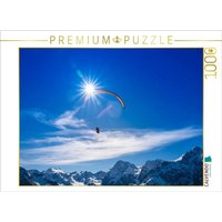 CALVENDO Puzzle Gleitschirmfliegen am Ortlermassiv 1000 Teile Lege-Größe 64x48cm Foto-Puzzle für glückliche Stunden von CALVENDO Verlag GmbH