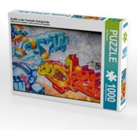 CALVENDO Puzzle Graffiti an der Turnhalle Gamigstraße 1000 Teile Lege-Größe 64 x 48 cm Foto-Puzzle Bild von Dirk Meutzner von CALVENDO Verlag GmbH