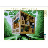 CALVENDO Puzzle Haus im Blattwerk 2000 Teile Lege-Größe 90x67cm Foto-Puzzle für glückliche Stunden von Calvendo Puzzle