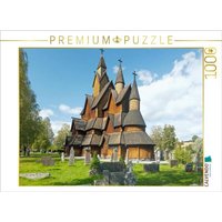 CALVENDO Puzzle Heddal Stabkirche 1000 Teile Lege-Größe 64x48cm Foto-Puzzle für glückliche Stunden von CALVENDO Verlag GmbH
