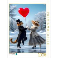 CALVENDO Puzzle Herzen tanzen federleicht im Takt 1000 Teile Lege-Größe 64x48cm Foto-Puzzle für glückliche Stunden von Calvendo Puzzle