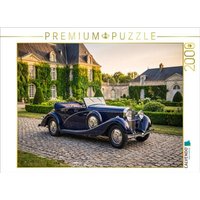 CALVENDO Puzzle Hispano-Suiza J 12 (Frankreich, 1933) im gepflasterten Ehrenhof eines französischen Renaissance-Châteaus 2000 Teile Lege-Größe 90 × 67 cm Foto-Puzzle für glückliche Stunden von Calvendo Puzzle