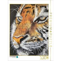CALVENDO Puzzle Im Blick des Tigers 1000 Teile Lege-Größe 64x48cm Foto-Puzzle für glückliche Stunden von Calvendo Puzzle