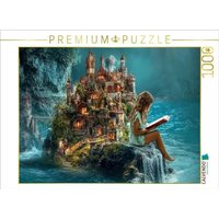 CALVENDO Puzzle In kleinen Welten - Kind liest ein Buch 1000 Teile Lege-Größe 64x48cm Foto-Puzzle für glückliche Stunden von Calvendo Puzzle