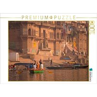 CALVENDO Puzzle Indien - Varanasi 1000 Teile Puzzle quer 1000 Teile Lege-Größe 64 × 48 cm Foto-Puzzle für glückliche Stunden von Calvendo Puzzle