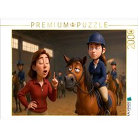 CALVENDO Puzzle Jaja, Hacken tief - Reitstunde 2000 Teile Lege-Größe 90x67cm Foto-Puzzle für glückliche Stunden von Calvendo Puzzle