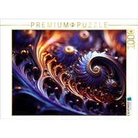 CALVENDO Puzzle Julia Fraktal Purple 3D 1000 Teile Lege-Größe 64x48cm Foto-Puzzle für glückliche Stunden von Calvendo Puzzle