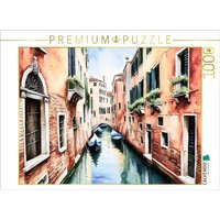 CALVENDO Puzzle Kanal in Venedig 1000 Teile Lege-Größe 64x48cm Foto-Puzzle für glückliche Stunden von Calvendo Puzzle