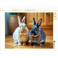 CALVENDO Puzzle Kaninchen, die dein Zuhause wärmen. 1000 Teile Lege-Größe 64x48cm Foto-Puzzle für glückliche Stunden von Calvendo Puzzle