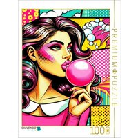 CALVENDO Puzzle Kaugummi-Blase - Pop Art 1000 Teile Lege-Größe 64x48cm Foto-Puzzle für glückliche Stunden von Calvendo Puzzle