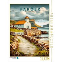 CALVENDO Puzzle Kirkjubøur 2000 Teile Lege-Größe 90x67cm Foto-Puzzle für glückliche Stunden CALVENDO Puzzle Kirkjubøur 2000 Teile Lege-Größe 90x67cm Foto-Puzzle für glückliche Stunden von CALVENDO Verlag GmbH