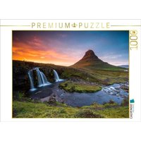 CALVENDO Puzzle Kirkjufell Berg und Wasserfall 1000 Teile Lege-Größe 64x48cm Foto-Puzzle für glückliche Stunden von Calvendo Puzzle