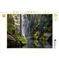 CALVENDO Puzzle Kirnitzschtal im Elbsandsteingebirge 500 Teile Lege-Größe 48 × 36 cm Foto-Puzzle für Erwachsene von Calvendo Puzzle