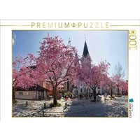 CALVENDO Puzzle Kirschbaumblüte auf dem Domplatz von Eichstätt 1000 Teile Lege-Größe 64x48cm Foto-Puzzle für glückliche Stunden von CALVENDO Verlag GmbH