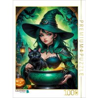 CALVENDO Puzzle Klassische Hexe mit interessanten Zaubertrank 1000 Teile Lege-Größe 64x48cm Foto-Puzzle für glückliche Stunden von Calvendo Puzzle