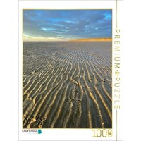 CALVENDO Puzzle Kleine Wasserkanäle im Abendlicht am Ordinger Strand 1000 Teile Lege-Größe 64x48cm Foto-Puzzle für glückliche Stunden von Calvendo Puzzle