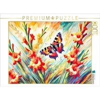 CALVENDO Puzzle Kleiner Fuchs an Gladiolen in Ölmalerei 1000 Teile Lege-Größe 64x48cm Foto-Puzzle für glückliche Stunden CALVENDO Puzzle Kleiner Fuchs an Gladiolen in Ölmalerei 1000 Teile Lege-Größe 64x48cm Foto-Puzzle für glückliche Stunden von Calvendo Puzzle