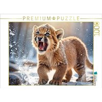 CALVENDO Puzzle Kleiner Säbelzahntiger im Schnee der Eiszeit 1000 Teile Lege-Größe 64x48cm Foto-Puzzle für glückliche Stunden CALVENDO Puzzle Kleiner Säbelzahntiger im Schnee der Eiszeit 1000 Teile Lege-Größe 64x48cm Foto-Puzzle für glückliche Stunden von Calvendo Puzzle
