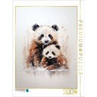 CALVENDO Puzzle Knuddelige Pandarfamilie in Acrylfarbe 2000 Teile Lege-Größe 90x67cm Foto-Puzzle für glückliche Stunden CALVENDO Puzzle Knuddelige Pandarfamilie in Acrylfarbe 2000 Teile Lege-Größe 90x67cm Foto-Puzzle für glückliche Stunden von Calvendo Puzzle