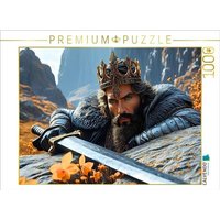 CALVENDO Puzzle König mit magischem Schwert 1000 Teile Lege-Größe 64x48cm Foto-Puzzle für glückliche Stunden von Calvendo Puzzle