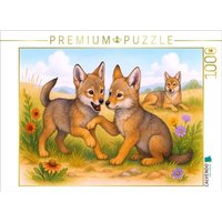 CALVENDO Puzzle Kojoten Jungtiere beim spielen 1000 Teile Lege-Größe 64x48cm Foto-Puzzle für glückliche Stunden CALVENDO Puzzle Kojoten Jungtiere beim spielen 1000 Teile Lege-Größe 64x48cm Foto-Puzzle für glückliche Stunden von Calvendo Puzzle