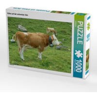 CALVENDO Puzzle Kühe auf der schweizer Alm 1000 Teile Lege-Größe 64 x 48 cm Foto-Puzzle Bild von Kattobello von Calvendo Puzzle
