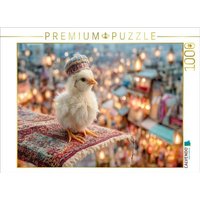 CALVENDO Puzzle Küken auf fliegendem Teppich über orientalischem Basar 1000 Teile Lege-Größe 64x48cm Foto-Puzzle für glückliche Stunden von Calvendo Puzzle