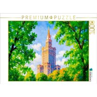 CALVENDO Puzzle Kulturpalast durch Bäume gerahmt im Park 1000 Teile Lege-Größe 64x48cm Foto-Puzzle für glückliche Stunden von Calvendo Puzzle